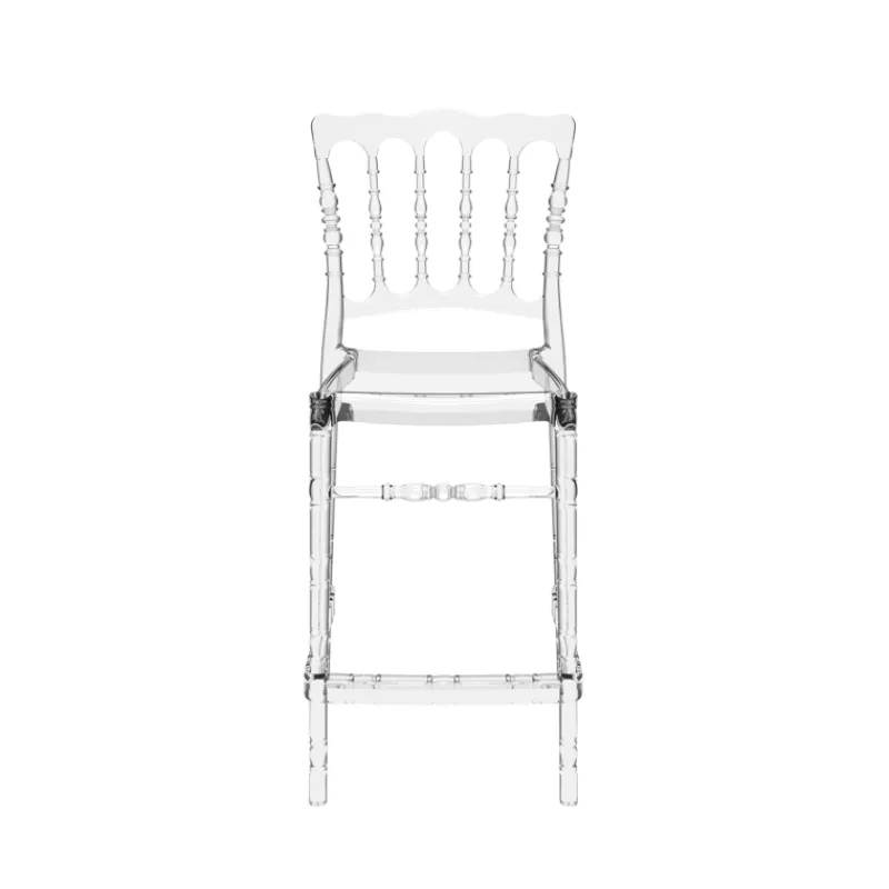 Opera Tabouret snack empilable style Napoléon en polycarbonate transparent> Tabouret Snack (assise +/- 65 Cm)|Tabouret De Bar (assise +/- 80 Cm)
