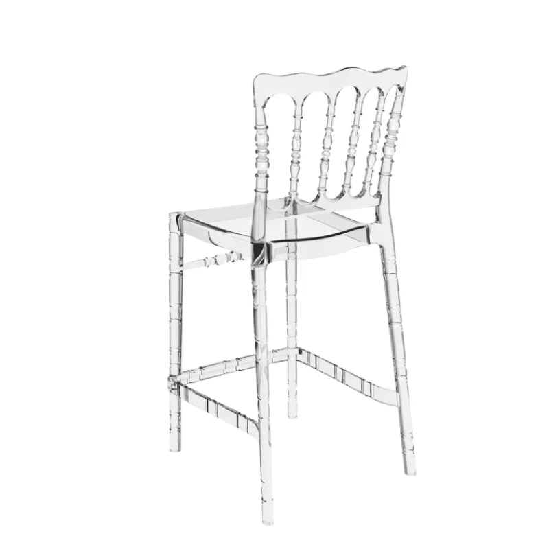 Opera Tabouret snack empilable style Napoléon en polycarbonate transparent> Tabouret Snack (assise +/- 65 Cm)|Tabouret De Bar (assise +/- 80 Cm)