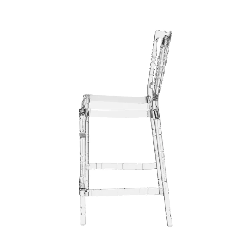 Opera Tabouret snack empilable style Napoléon en polycarbonate transparent> Tabouret Snack (assise +/- 65 Cm)|Tabouret De Bar (assise +/- 80 Cm)