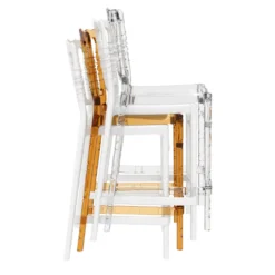 Opera Tabouret snack empilable style Napoléon en polycarbonate transparent><noscript><img width=