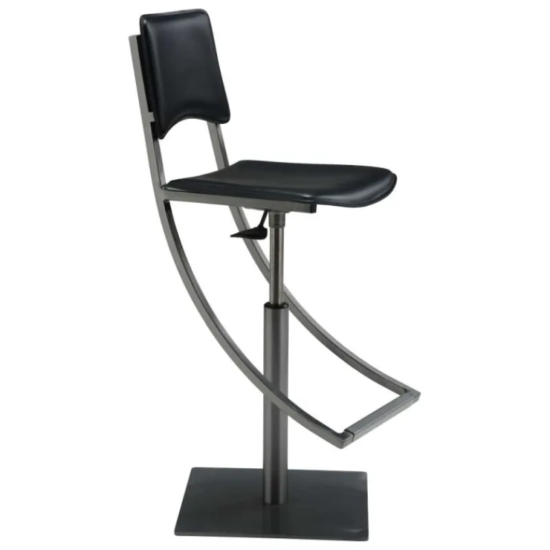 Carrier Ophélie ® Tabouret réglable en métal et croûte de cuir> Tabouret Snack (assise +/- 65 Cm)|Tabouret De Bar (assise +/- 80 Cm)