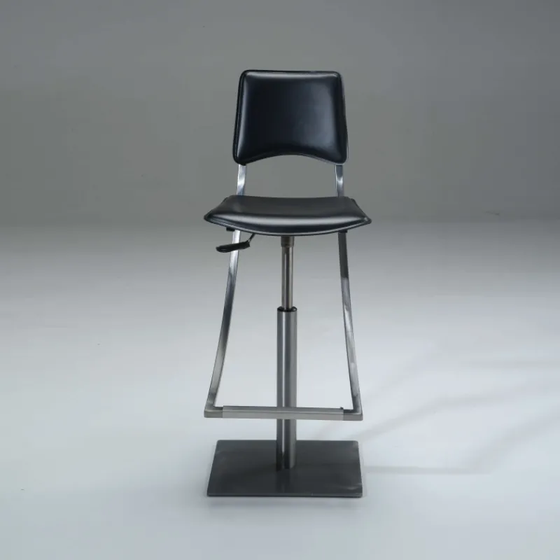 Carrier Ophélie ® Tabouret réglable en métal et croûte de cuir> Tabouret Snack (assise +/- 65 Cm)|Tabouret De Bar (assise +/- 80 Cm)