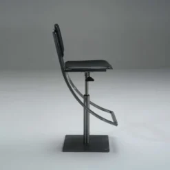 Carrier Ophélie ® Tabouret réglable en métal et croûte de cuir><noscript><img width=
