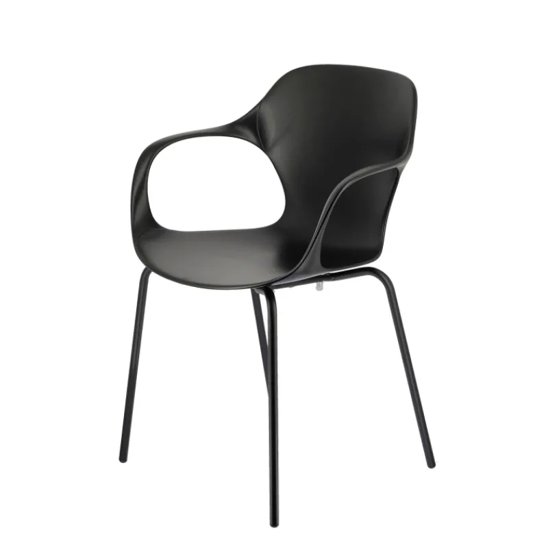 OPS ! Connubia© Fauteuil design italien empilable en polypropylène avec pieds en métal> Chaise De Cuisine|Chaise De Salle à Manger