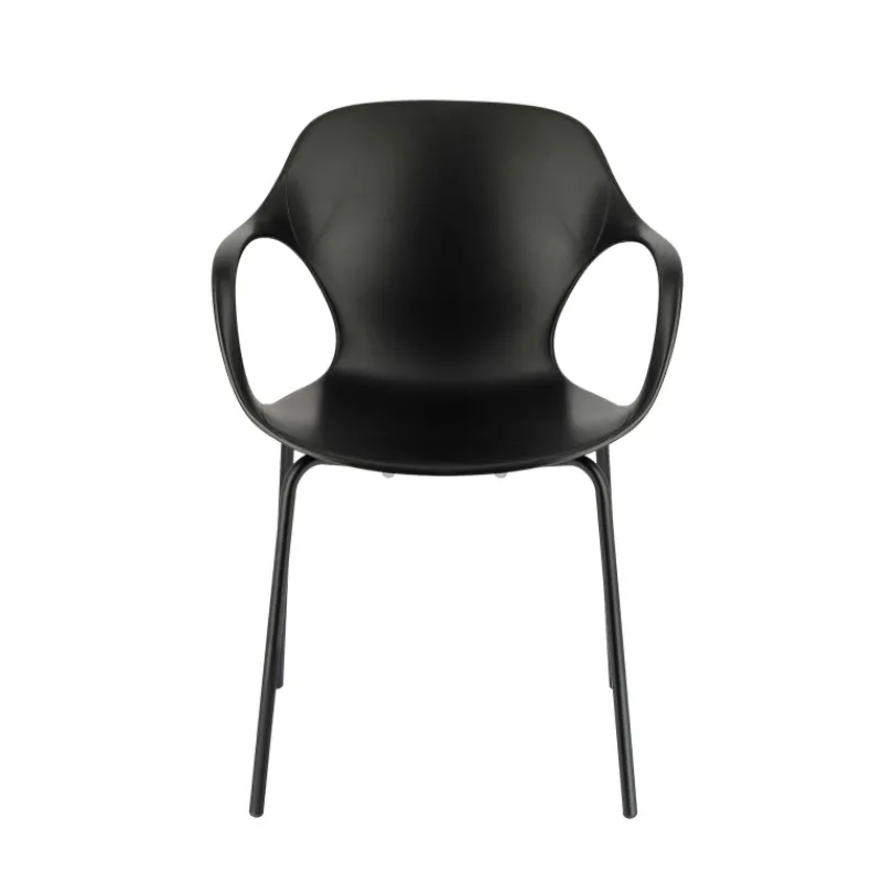 OPS ! Connubia© Fauteuil design italien empilable en polypropylène avec pieds en métal> Chaise De Cuisine|Chaise De Salle à Manger