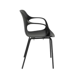 OPS ! Connubia© Fauteuil design italien empilable en polypropylène avec pieds en métal><noscript><img width=