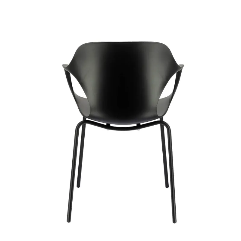 OPS ! Connubia© Fauteuil design italien empilable en polypropylène avec pieds en métal> Chaise De Cuisine|Chaise De Salle à Manger