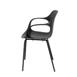 OPS ! Connubia© Fauteuil design italien empilable en polypropylène avec pieds en métal><noscript><img width=