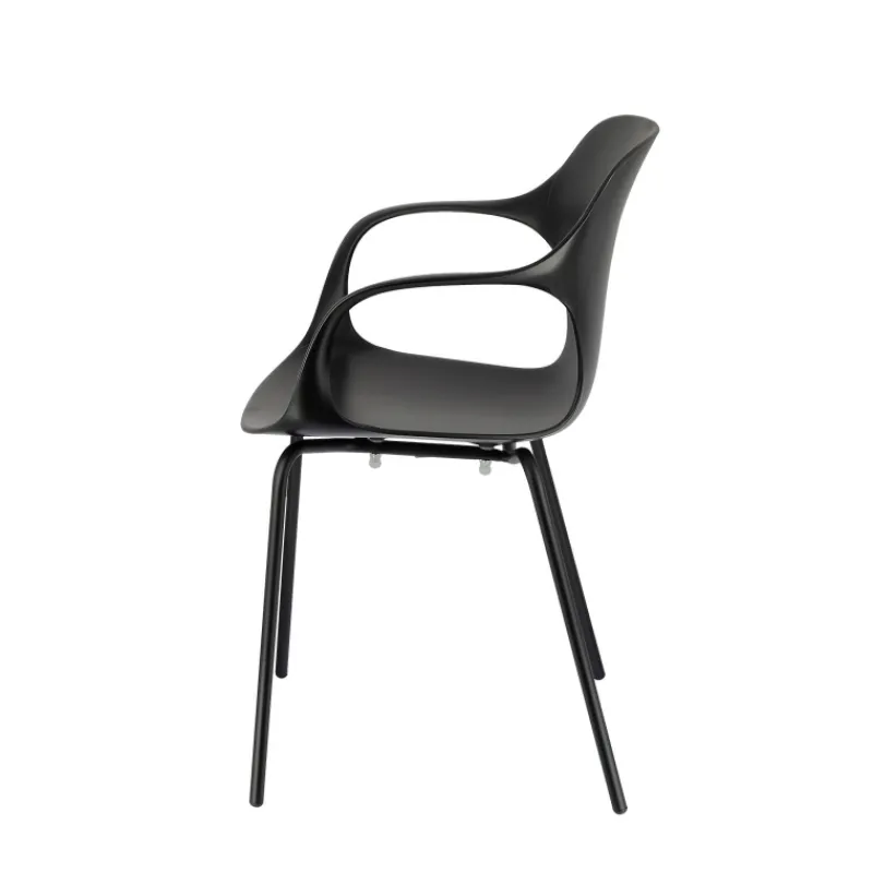 OPS ! Connubia© Fauteuil design italien empilable en polypropylène avec pieds en métal> Chaise De Cuisine|Chaise De Salle à Manger