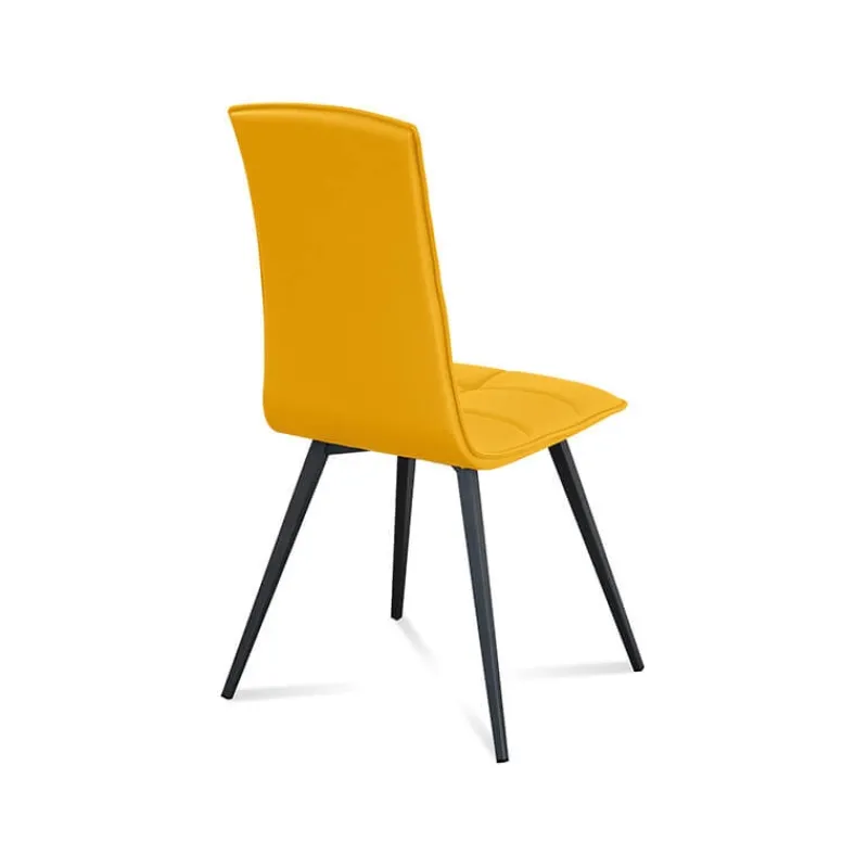 Europea Oregon Chaise matelassée italienne avec pieds en métal> Chaise De Cuisine|Chaise De Salle à Manger