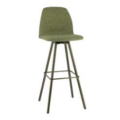 Perfecta Osaka Tabouret de bar moderne en tissu et pieds en métal> Tabouret De Bar (assise +/- 80 Cm)