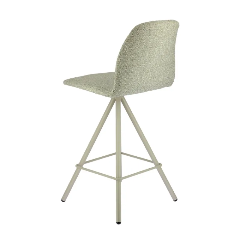 Perfecta Osaka Tabouret snack moderne en tissu et pieds métal> Tabouret Snack (assise +/- 65 Cm)|Tabouret De Bar (assise +/- 80 Cm)