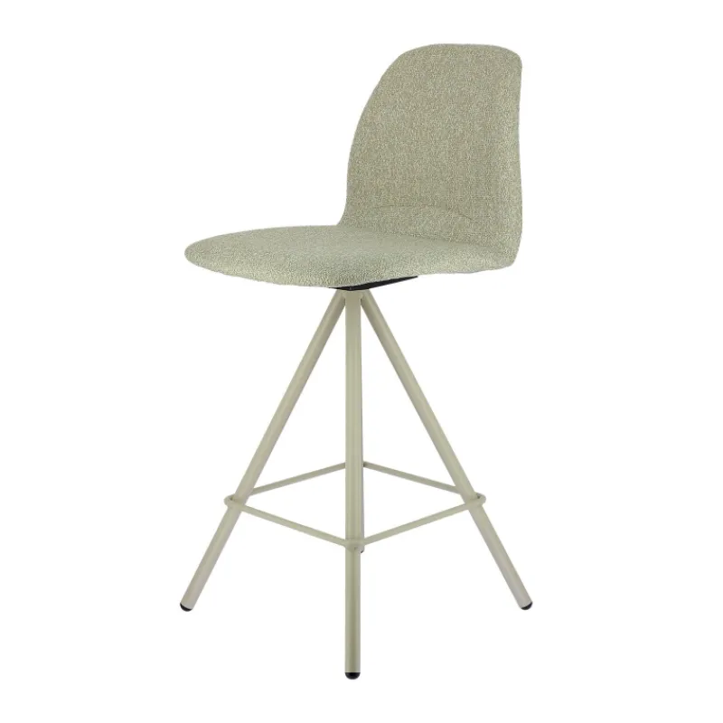 Perfecta Osaka Tabouret snack moderne en tissu et pieds métal> Tabouret Snack (assise +/- 65 Cm)|Tabouret De Bar (assise +/- 80 Cm)