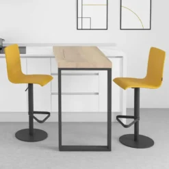 Cancio Palma Tabouret réglable contemporain rembourré> Tabouret Snack (assise +/- 65 Cm)|Tabouret De Bar (assise +/- 80 Cm)