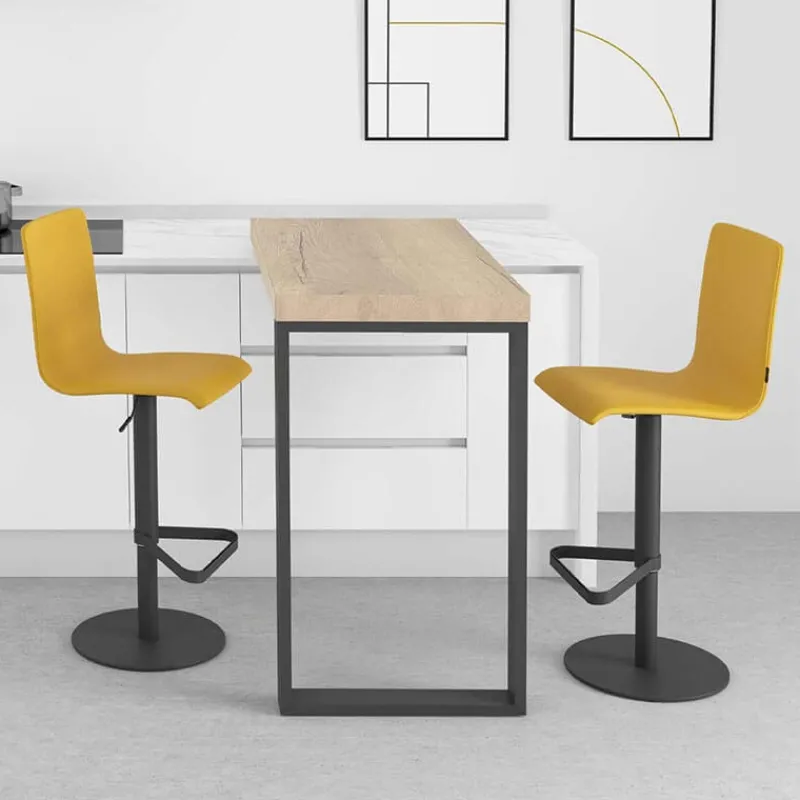 Cancio Palma Tabouret réglable contemporain rembourré> Tabouret Snack (assise +/- 65 Cm)|Tabouret De Bar (assise +/- 80 Cm)