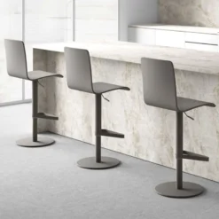 Cancio Palma Tabouret réglable contemporain rembourré> Tabouret Snack (assise +/- 65 Cm)|Tabouret De Bar (assise +/- 80 Cm)