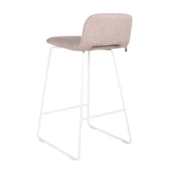 Mobitec Pamp ® Tabouret snack design en tissu avec dossier bas et pieds en métal><noscript><img width=