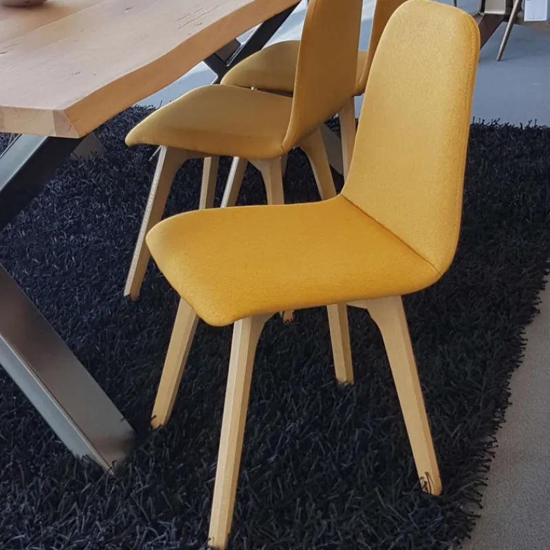 Sessio Pandora Chaise de salle à manger moderne en tissu et bois> Chaise De Salle à Manger|Chaise Salon