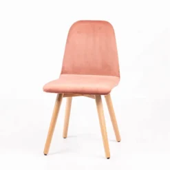 Sessio Pandora diamant Chaise scandinave en tissu dos matelassé pieds bois> Chaise De Salle à Manger|Chaise Salon