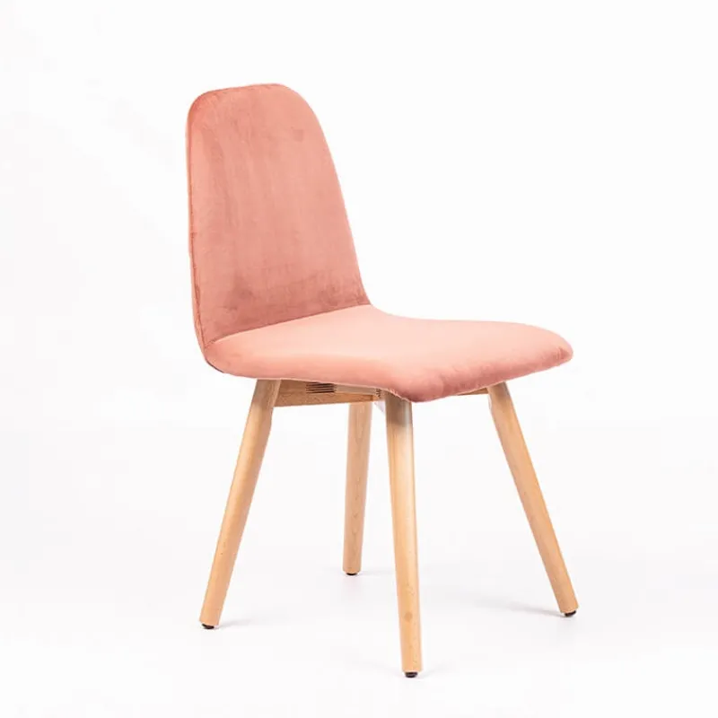 Sessio Pandora diamant Chaise scandinave en tissu dos matelassé pieds bois> Chaise De Salle à Manger|Chaise Salon