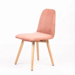 Sessio Pandora diamant Chaise scandinave en tissu dos matelassé pieds bois><noscript><img width=