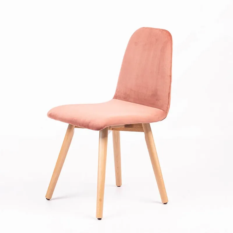 Sessio Pandora diamant Chaise scandinave en tissu dos matelassé pieds bois> Chaise De Salle à Manger|Chaise Salon