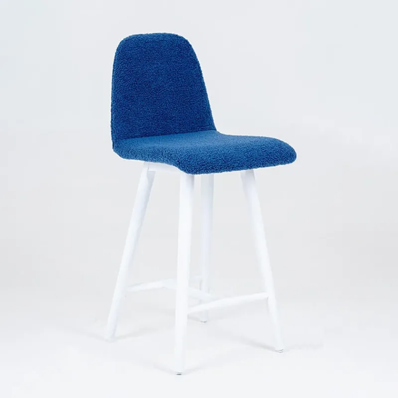 Sessio Pandora Tabouret snack en tissu et pieds en bois massif> Tabouret Snack (assise +/- 65 Cm)|Tabouret De Bar (assise +/- 80 Cm)