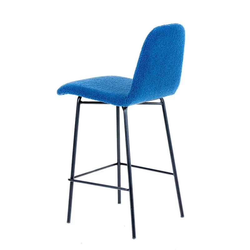 Sessio Pandora Tabouret snack en tissu et pieds en métal> Tabouret Snack (assise +/- 65 Cm)|Tabouret De Bar (assise +/- 80 Cm)