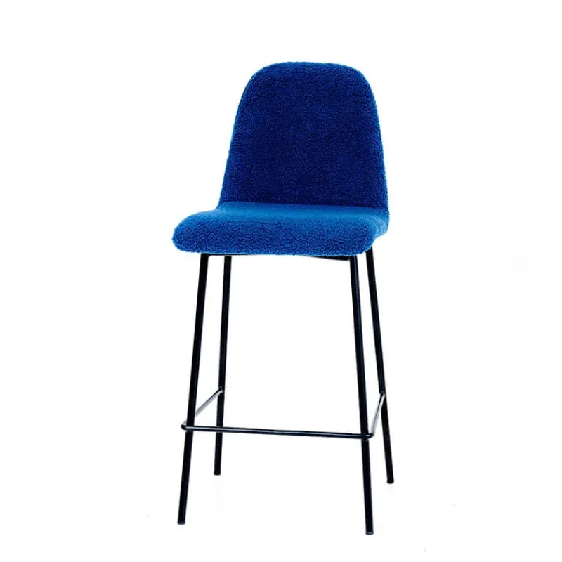 Sessio Pandora Tabouret snack en tissu et pieds en métal> Tabouret Snack (assise +/- 65 Cm)|Tabouret De Bar (assise +/- 80 Cm)