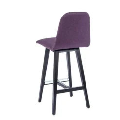 Sessio Pandora Tabouret snack scandinave en tissu avec pieds en bois massif><noscript><img width=