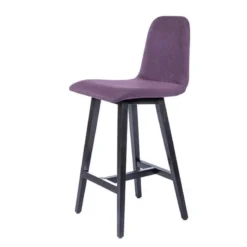 Sessio Pandora Tabouret snack scandinave en tissu avec pieds en bois massif><noscript><img width=