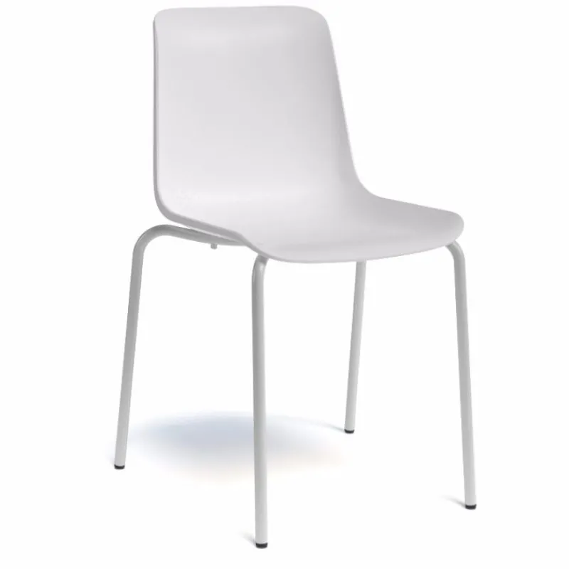 Perfecta Paris Chaise empilable en polypropylène et métal> Chaise De Cuisine