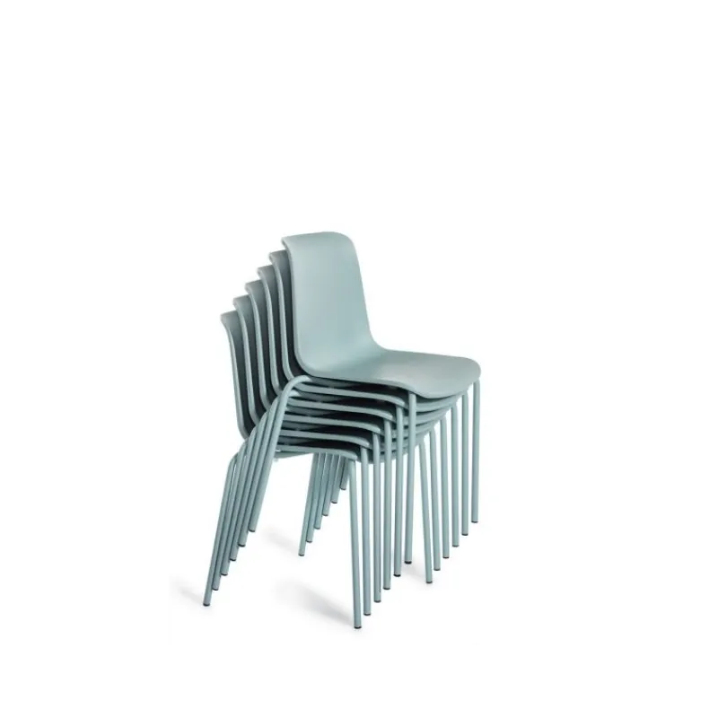 Perfecta Paris Chaise empilable en polypropylène et métal> Chaise De Cuisine