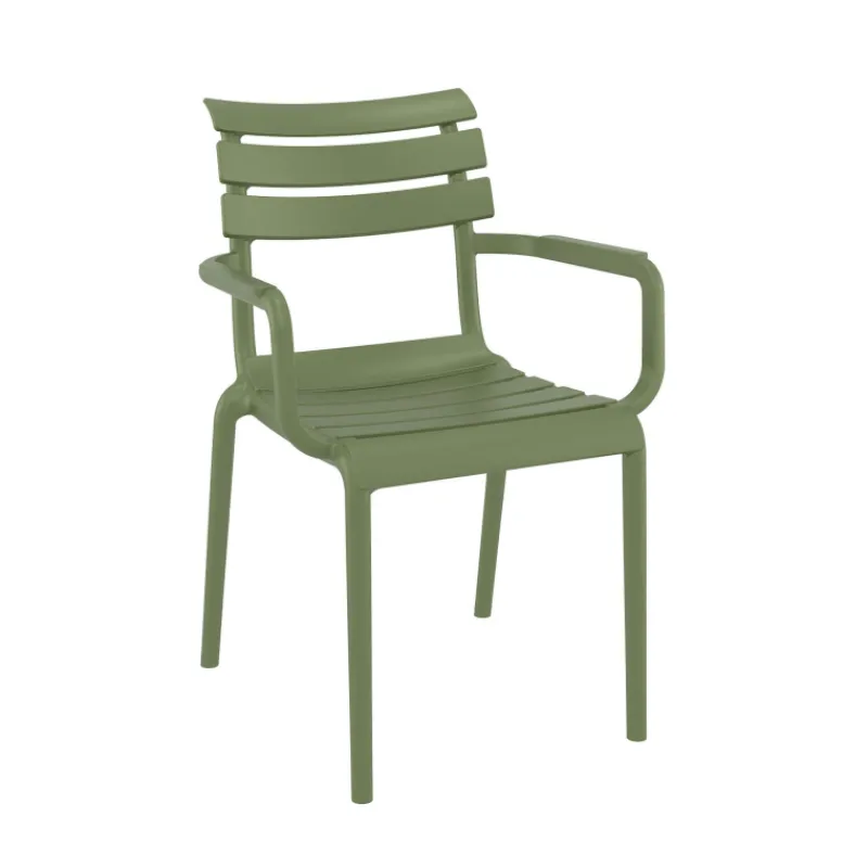 Paris Fauteuil de jardin empilable en polypropylène avec accoudoirs> Chaise De Jardin|Fauteuil De Jardin