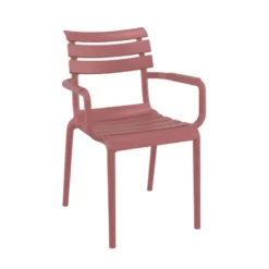 Paris Fauteuil de jardin empilable en polypropylène avec accoudoirs><noscript><img width=