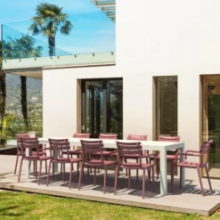 Paris Fauteuil de jardin empilable en polypropylène avec accoudoirs><noscript><img width=