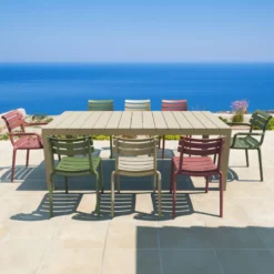 Paris Fauteuil de jardin empilable en polypropylène avec accoudoirs><noscript><img width=