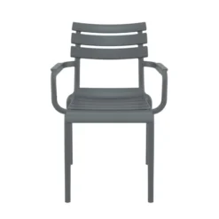 Paris Fauteuil de jardin empilable en polypropylène avec accoudoirs><noscript><img width=