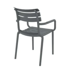 Paris Fauteuil de jardin empilable en polypropylène avec accoudoirs><noscript><img width=
