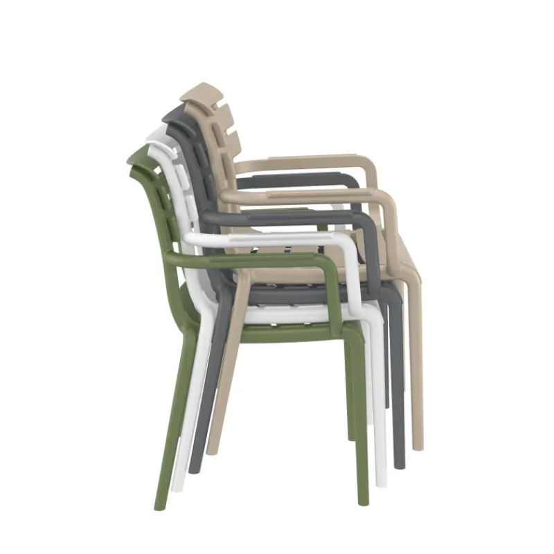 Paris Fauteuil moderne empilable en polypropylène> Chaise De Cuisine|Chaise De Salle à Manger
