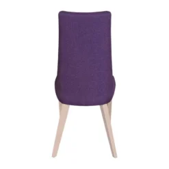 Lujosa Park Chaise contemporaine en tissu et pieds bois><noscript><img width=