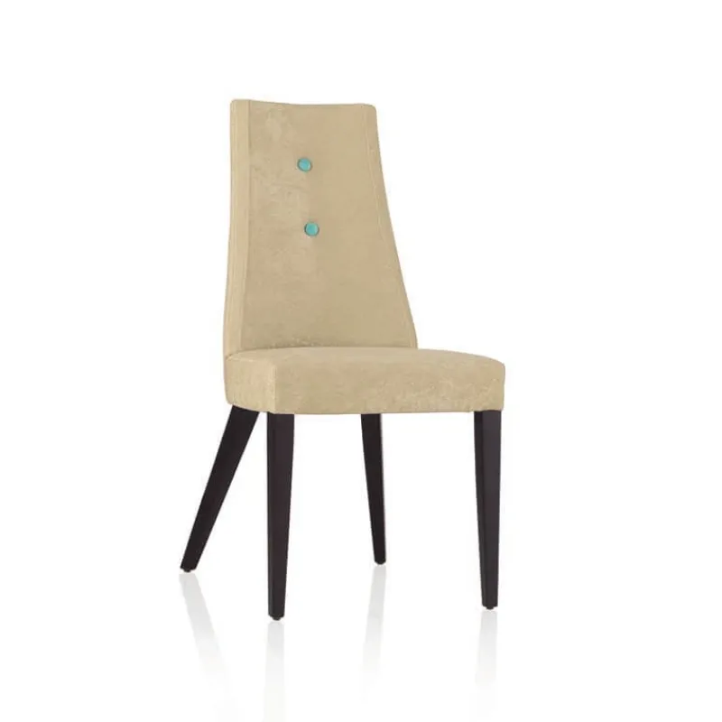 Lujosa Park Chaise contemporaine en tissu et pieds bois> Chaise De Salle à Manger|Chaise Salon