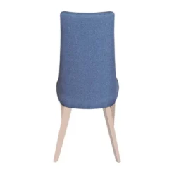 Lujosa Park Chaise contemporaine en tissu et pieds bois><noscript><img width=