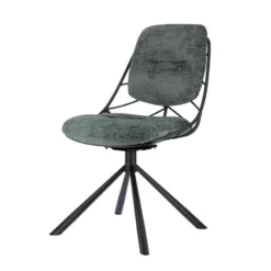 PaulineChaise design confortable pivotante en tissu><noscript><img width=