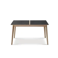Dasras Paul Table extensible en bois et en céramique><noscript><img width=