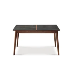 Dasras Paul Table extensible en bois et en céramique><noscript><img width=
