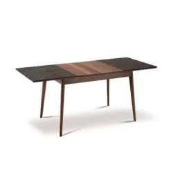 Dasras Paul Table extensible en bois et en céramique><noscript><img width=