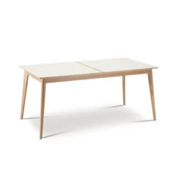 Dasras Paul Table à manger scandinave en bois et céramique><noscript><img width=
