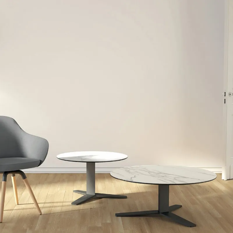 Cancio Peliccan mini Table basse moderne en céramique et métal> Table De Salon