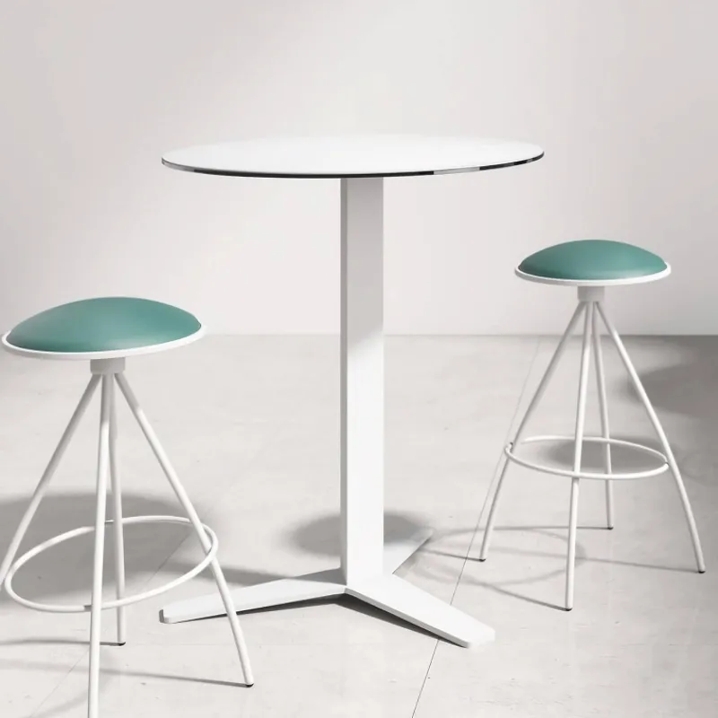 Cancio Peliccan Table snack ronde moderne en verre> Table De Cuisine|Table Pour Petit Espace